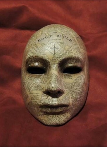 Maschera viso fatta mano - fatta,