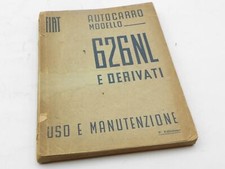 Fiat 626 NL e derivati autocarro libretto Uso Manutenzione 8a ed. 1946 ORIGINAL