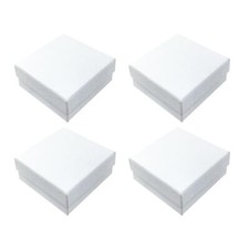 TTQiAnJ 4 Pezzi Cartone Scatola di Gioielli,9 x 9 x 3 cm Scatola Regalo (V5m)