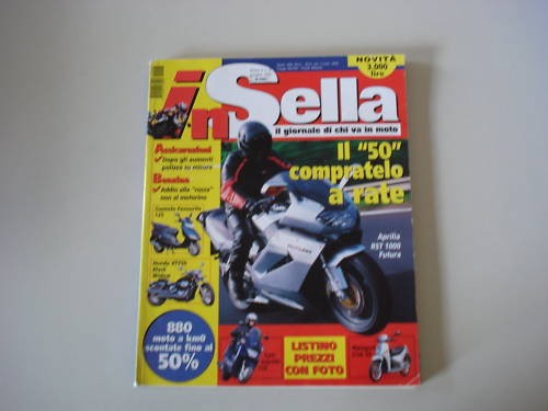 Sella 2001 aprilia futura - sella, 6/2001