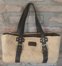 Borsa In Paglia E Pelle Gattinoni