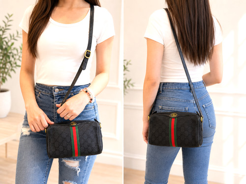Vintage gucci bag canvas - vintage, gg