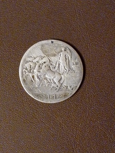Lira 1916 vittorio - 1916, (rara)