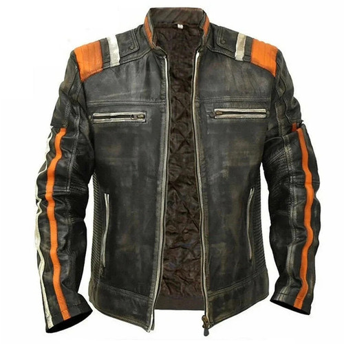 Mens retro cafe racer - racer, vintage