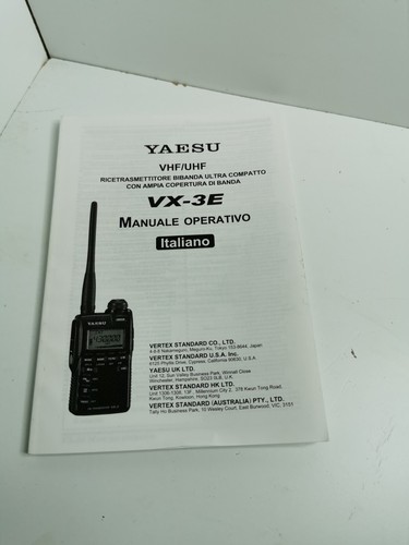 Yaesu manuale istruzioni - 3e,