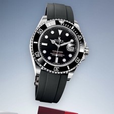 Cinturino e chiusura di ricambio orologio Oysterflex gomma 20 mm realizzati per Rolex