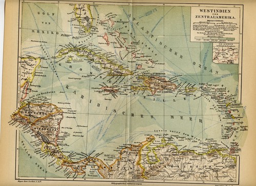 1889 antica mappa - antica, indie