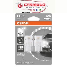 Coppia Lampadine W21 T20DC 12V Bianco 6000K 7706CW-02B