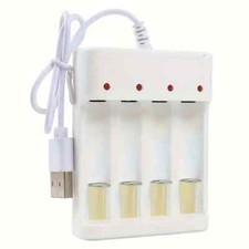 CARICABATTERIE UNIVERSALE USB 4 PILE PER BATTERIE AA/AAA REGOLABILE