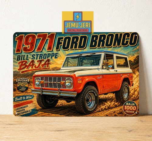 Poster insegna metallo auto