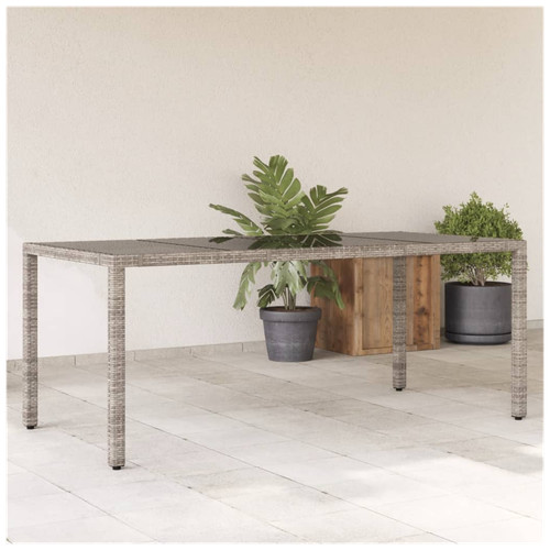 Garden table 190x90x75cm grey - 190x90x75cm,