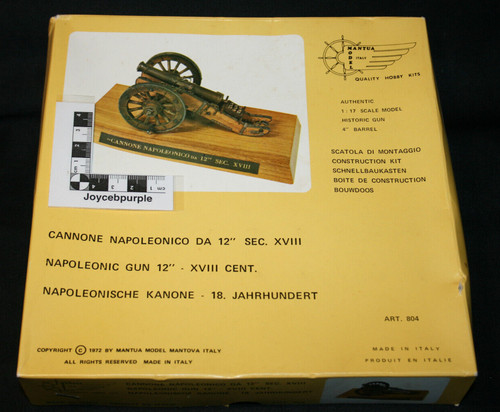 Kit modellino cannone