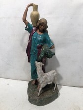Statua Presepe Gigante Pastorella In Gesso
