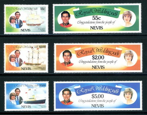 Nevis scott 135 140 mnh - #135-140,