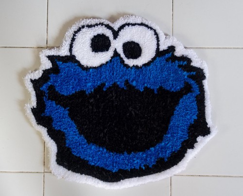 Tappeto cookie monster fatto - tappeto,