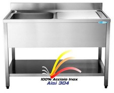 Lavello cm120x70x85 in Acciaio
