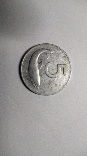 Vendo moneta lire usata - 5,
