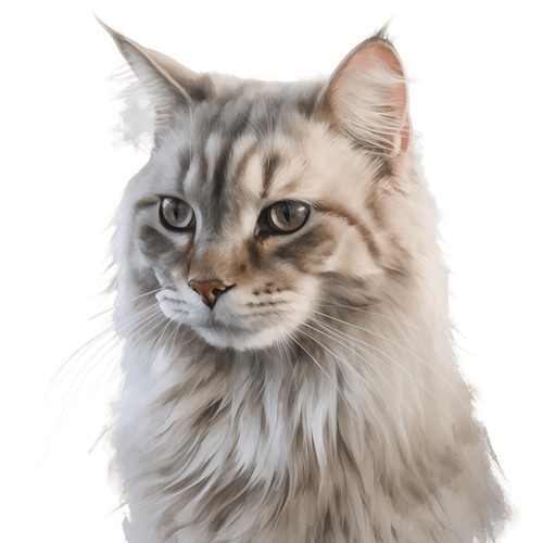 Adesivi gatto siberiano - adesivi,