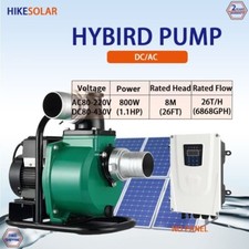 Pompa Solare Ibrida AC/DC 800W