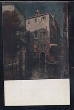 Cartolina XI Esposizione Arte Venezia Giuseppe Miti-Zanetti Notturno YB145