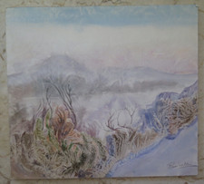 QUADRO PAESAGGIO INVERNALE