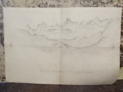 Antica mappa disegnata - antica,