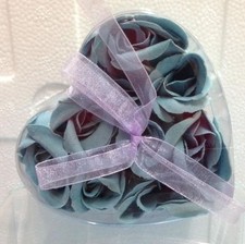 9 Boccioli di rosa blu e lilla