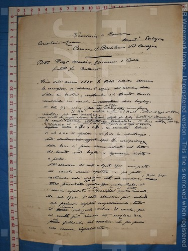 J7481 documento storico antico - documento,