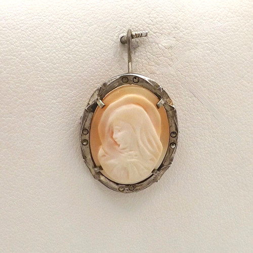 Spilla cammeo madonna madre - spilla,