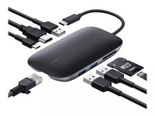 MULTI HUB USB-C HDMI Ethernet MULTI PORTA PC PORTATILE ADATTATORE LETTORE SCHEDE