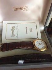 Orologio Eberhard Sirio quarzo cassa oro vintage
