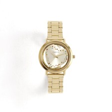 Orologio Gianvix Donna GX 343-B Dorato Quadrante a Cuore Strass multicolor