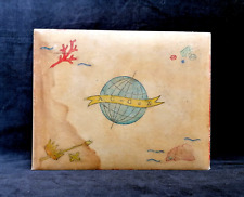 (RARITÀ) ANTICO SCRIGNO PORTA-GIOIE IN PERGAMENA DIPINTA EPOCA GUERRA D’ETIOPIA.