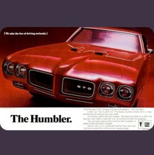 1970 Pontiac GTO: The Humbler ***Insegna Latta Riproduzione Pubblicità Vintage*** 8" x 12"