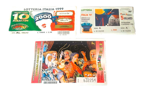 Vintage lotto 3 biglietti - 3,
