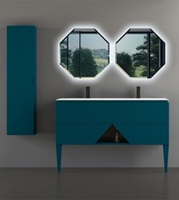 Mobile da bagno blu petrolio