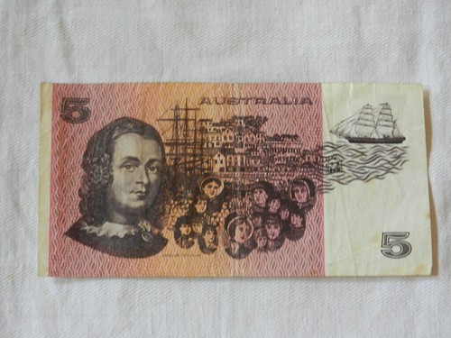 Banconota dollari australia - 5,