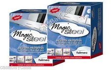 FALMEC MAGIC STEEL 2 PACCHETTI 20 SALVIETTE PROTEZIONE PULIZIA INOX offerta