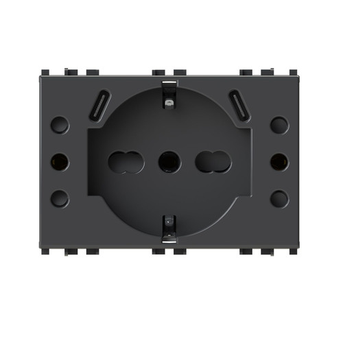 Modulo 4box schuko prese - modulo, 2