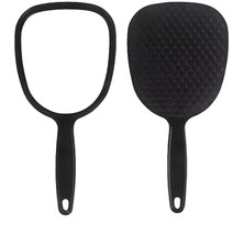 Hand Held Mirror Black Make Up