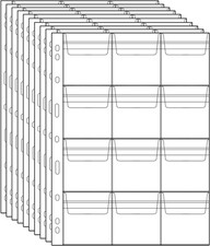Porta Monete Portaoggetti Timbro Tasche Timbro in Plastica Protezione Valuta Mon