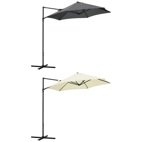 Outsunny ombrellone - ombrellone, da