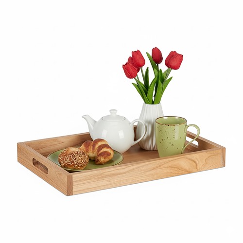 Vassoio legno grande - legno, con