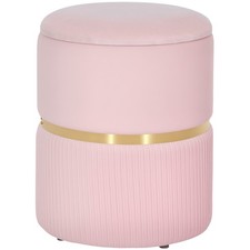 HOMCOM Pouf Rotondo