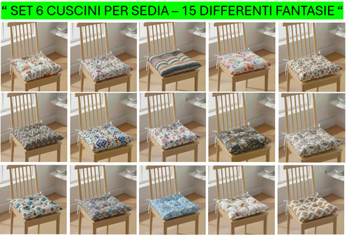 Set cuscini per sedie - set,
