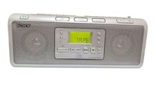 SONY CFD-W78 Doppio CD Cassetta Radio Registratore FM AM Batteria OK