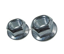 DADI AUTOBLOCCANTI METALLICI M4 M5 M6 M8 M10 M12 CON FLANGIA RONDELLA ZINCATO