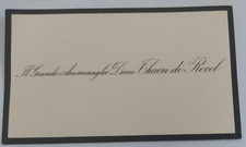 REGIA MARINA - GRANDE AMMIRAGLIO DUCA THAON DI REVEL - BIGLIETTO PERSONALE