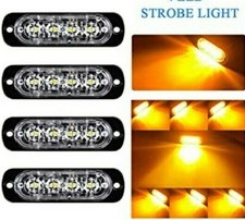 Lampeggiante strobo Giallo 8W Carro attrezzi soccorso stradale Autocarro Treno