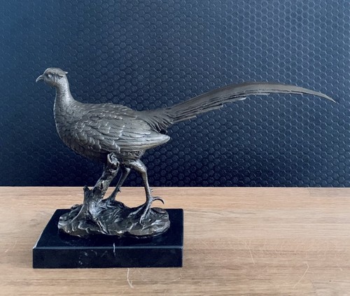 Statua bronzo fagiano - bronzo,